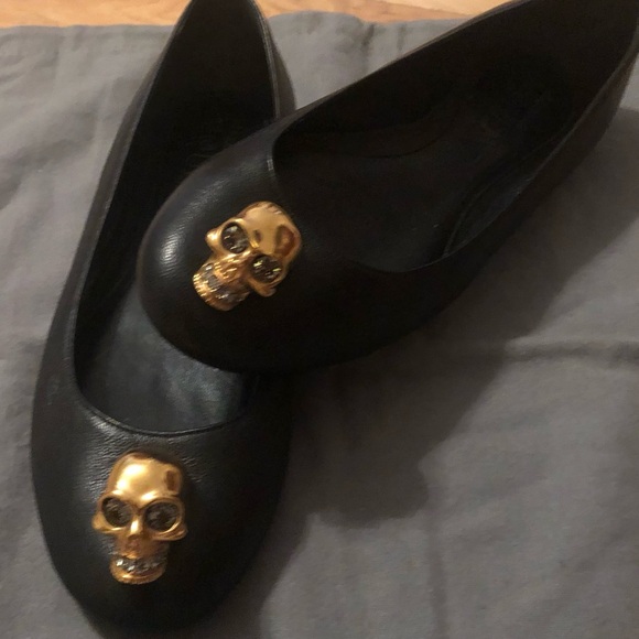 Alexander McQueen Skull leather flats - Picture 4 of 9